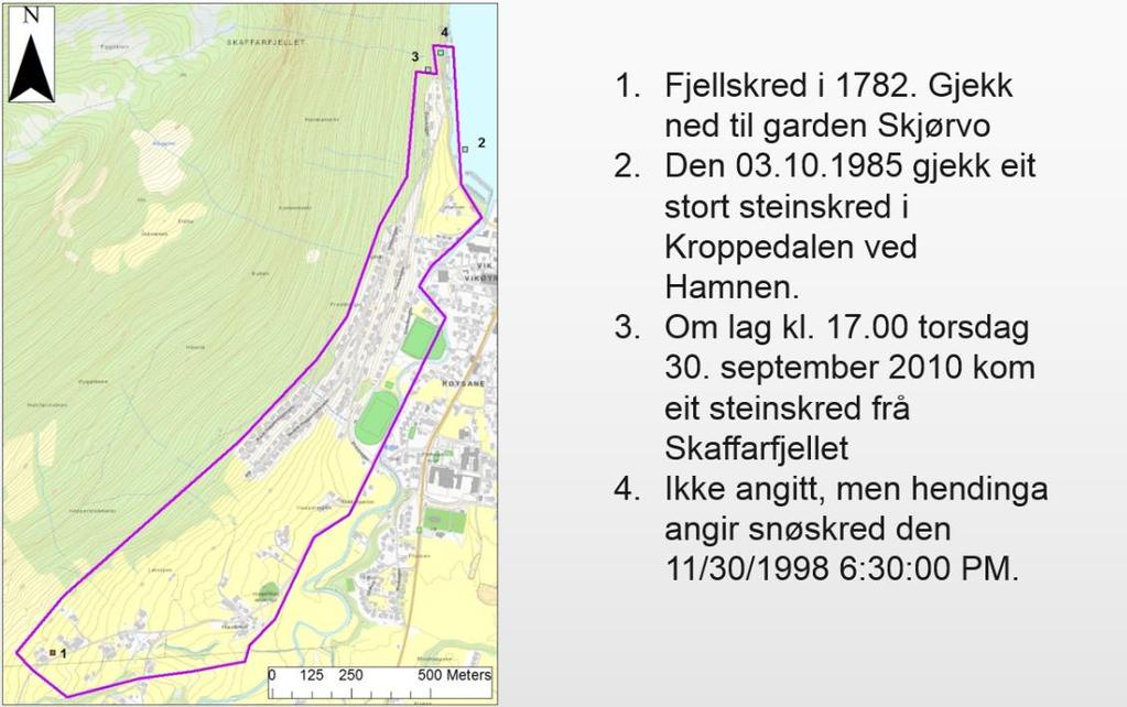 REGISTRERTE SKREDHENDELSER OG RELEVANTE SKREDRAPPORTER Få oversikt over historiske skredhendelser og relevante