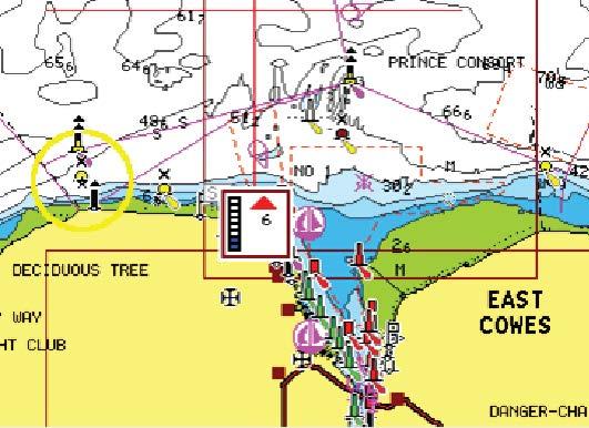 Visningsalternativer for Navionics Kartskyggelegging Skyggeeffekt legger til terrenginformasjon på kartet.