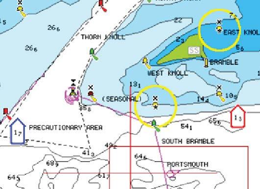 strøm. Tidevanns- og strøminformasjon tilgjengelig i Navionics-kartet, er knyttet til spesifikk datoer og tidspunkt.