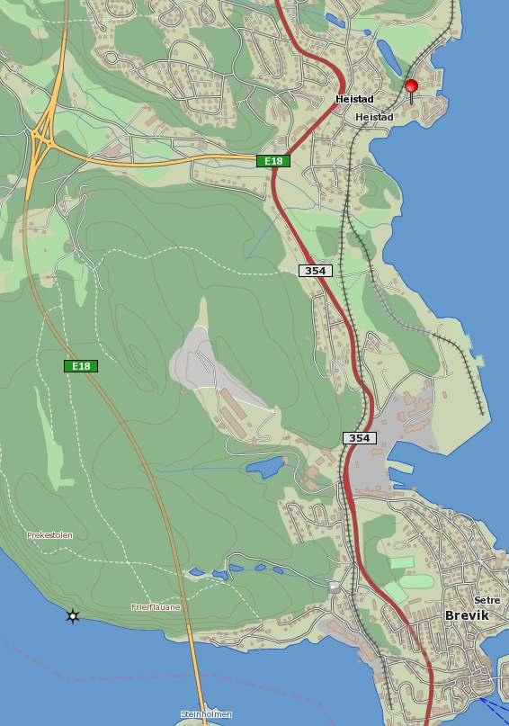 Fjordgløttveien 25, Heistad - Porsgrunn Støy fra veitrafikk til nye boliger MULTICONSULT 3.