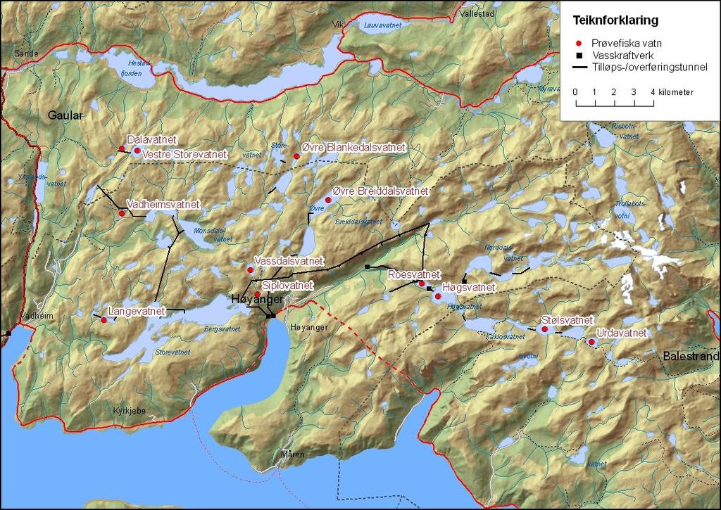 4.2 Resultat frå dei einskilde lokalitetane hjå Statkraft Det vart undersøkt 12 vatn hjå Statkraft i 29. Åtte av desse lokalitetane er regulerte, medan to eg påverka av regulering.