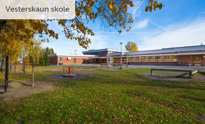 Antall Oppdragsnr.: 516 55 3 Dokumentnr.: 1 Versjon: 3 3.8 Vesterskaun skole 1-7 Vesterskaun skole ligger i tilknytning til etablert regionalt veinett.