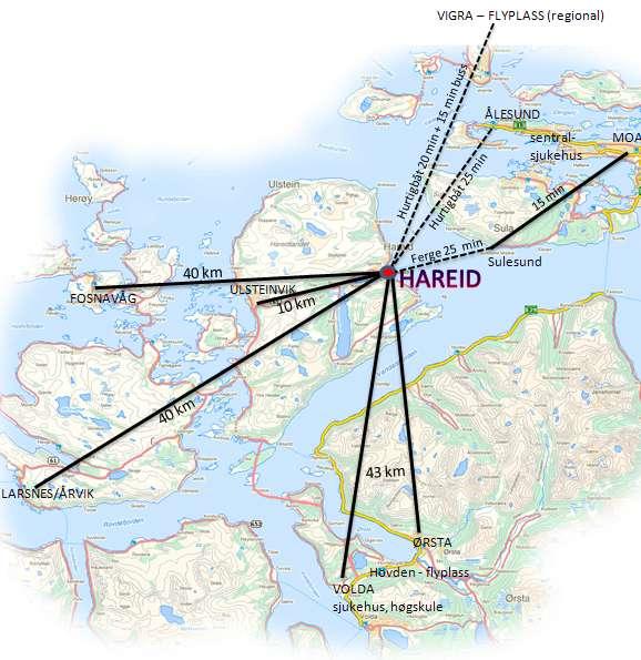 Hamner i nærmrådet Knkurrerande hamner Herøy terminalen med hurtigrute anløp (Ikkje ISPS-sertifisert) Ørsta terminalen (Ikkje ISPS-sertifisert) Ålesund (ISPS-sertifisert) Samarbeid Ålesund Havnevesen