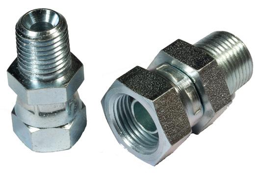 nr Gjenger Arbeidstrykk 159153 Unionswivel 3/8 NPT f, 1/4 Nps f