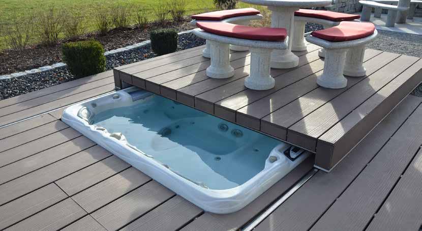 Pool Lounge Med en kombinasjon av estetikk, funksjonalitet og høy kvalitet har Pool Lounge fra Armstark i Østerike egenskapen å kunne gjemme bort ditt massasjebad når det ikke er i bruk.