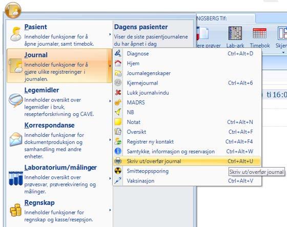 Introduksjon CGM Allmenn 120 Elektronisk overføring av journal CGM Norge har i samarbeid med Legeforeningen og Direktoratet for e-helse implementert prosjektet som omhandler elektronisk overføring av