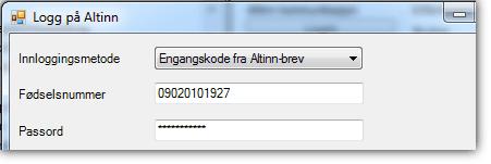 eller 3 Velg fagsystemid en til selskapet du skal sende på og velg Logg inn. Du kan bruke mus og klikke eller bruke entertasten på tastaturet.