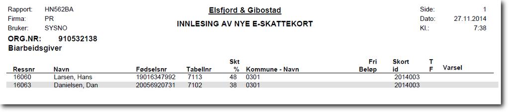 Merk! Dersom du har samme fødselsnummer knyttet mot flere ressursnummer og kommuneinformasjonen som ligger på disse er ulik, vil alle ressursnumrene bli oppdatert med det laveste av disse