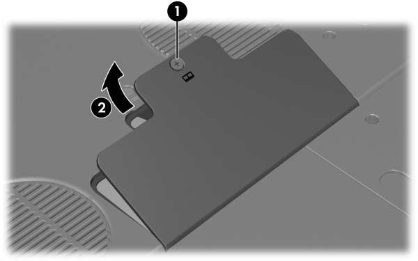 Minnemoduler 3. Koble fra alle eksterne enheter som er koblet til maskinen. 4. Koble datamaskinen fra ekstern strøm. 5. Snu maskinen opp-ned. 6. Ta ut batteriet.