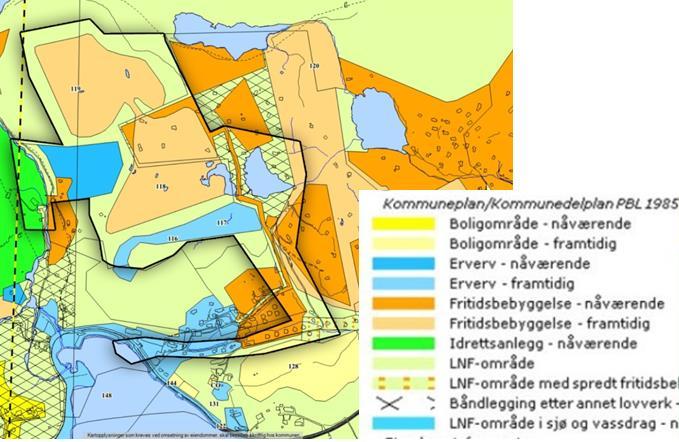 4 Gjeldende planer og føringer/bakgrunn 4.1 Kommuneplan 4.1.1 Kommunedelplan Sinnes - Tjørhom 2007 2018 Deler av kommunedelplan for Sinnes sentrum, oppheves eller erstattes av reguleringsarbeidet.