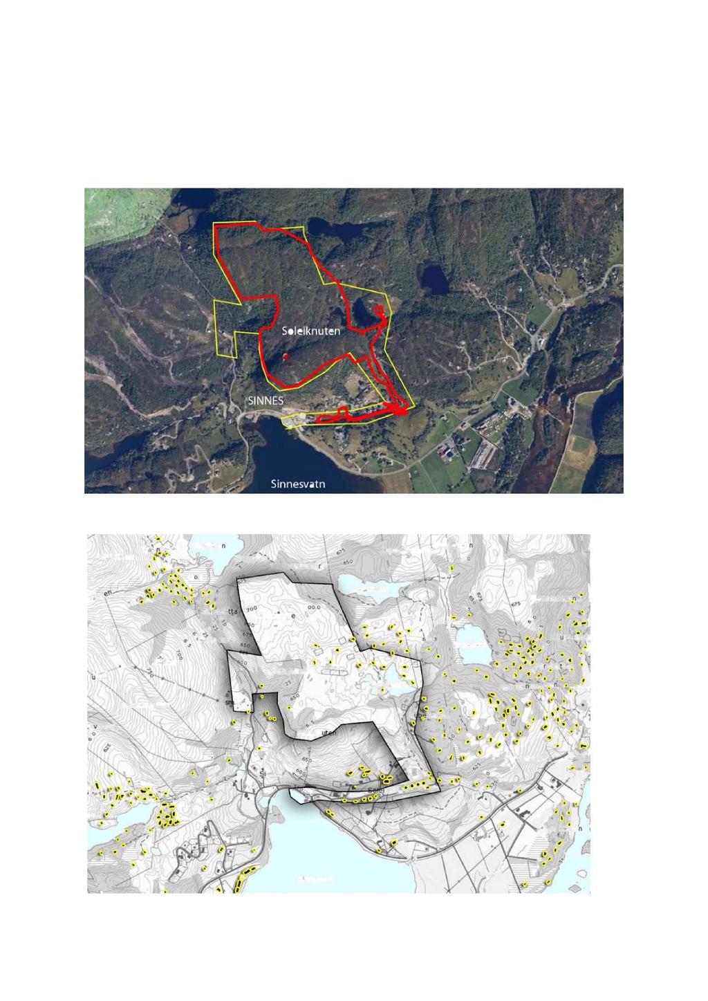 Planens begrensning før varsling ble avsatt i henhold til avtale i oppstartsmøte med Sirdal kommun e.