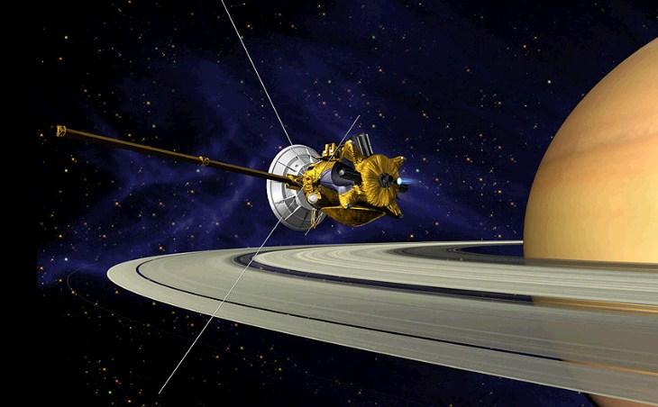 1. Juli 2004 Cassini-Huygens passerte gjennom ringene på Saturn og inn i bane rundt