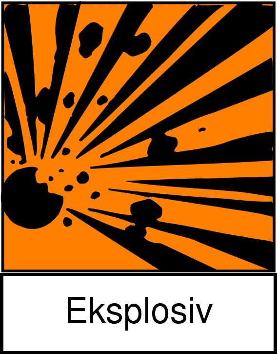 : 0081 Klasse: 1 EmS: F-B, S-Y Varenavn: Klassifiseringskode: 1.1 D Farlig gods ICAO/IATA Andre relevante opplysninger: Forbudt Fareseddel 1 (+13) 15.