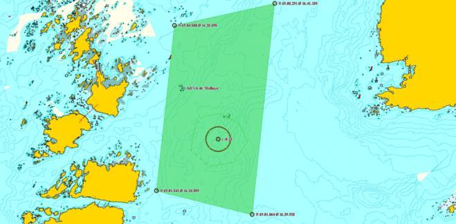 Ny lokalitet A-46 Helløy 25,5 1-1 Mer enn 20 km til Bunken(Senja) og Ramsåe (Andøya) 2-2 Ligger ikke i overlapp med gyteområder, men ligger i oppvekstområde for kveiteyngel.