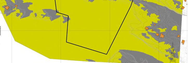 Gjengroing har kome langt og desse areala vurderast som trivielle. Avbøtande tiltak Det er lagt inn konkrete føringar i føresegner på utforming av bygg. 4.11 