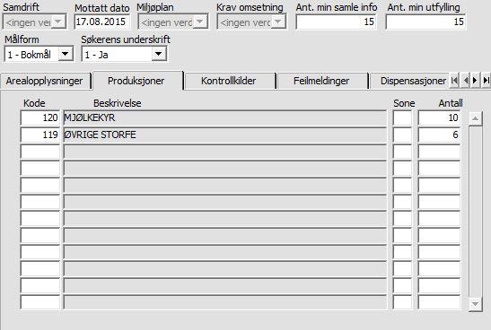 Landbruksdirektoratet Side: 20 av 21 8.4 Registrering i RuLUt Fylkesmannen registrer alle søknadsdataene i P118, slik at data for DK3 blir rette.