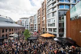 Figur 62: Solsiden i Trondheim til venstre (foto fra google earth), Vulkan i Oslo til høyre (foto XXX).