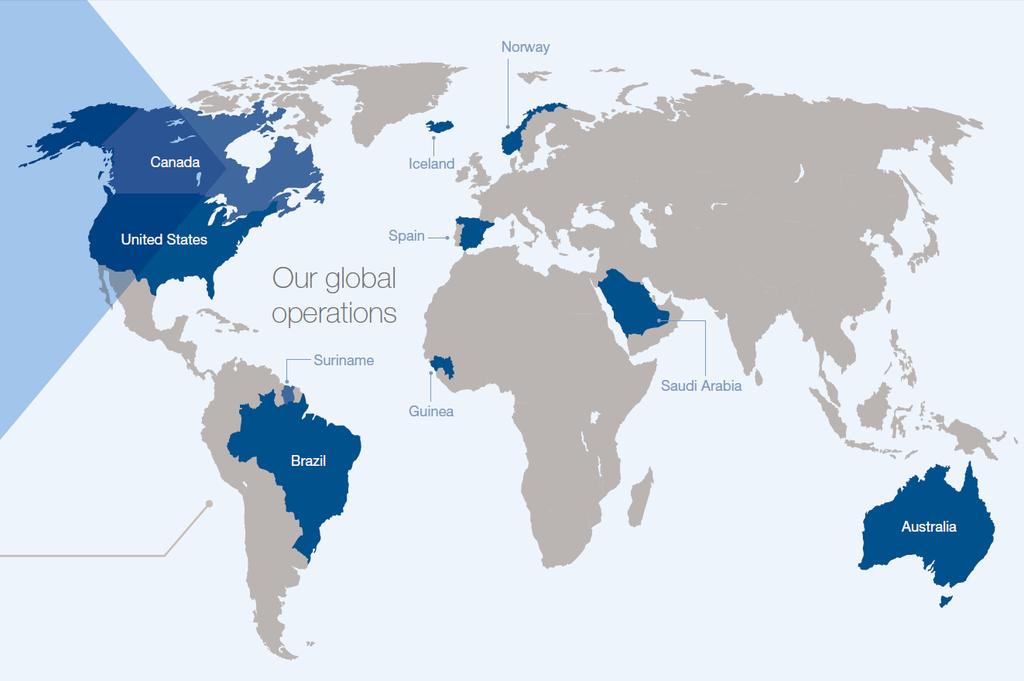 Strong, global footprint Alcoa at-a-glance $11.