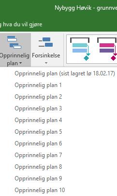 4.6.13 Fanene i båndet, «Format» Ved å klikke på «Opprinnelig plan» så kommer det opp en