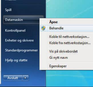 Windows-disken, så den passer på SSDen.