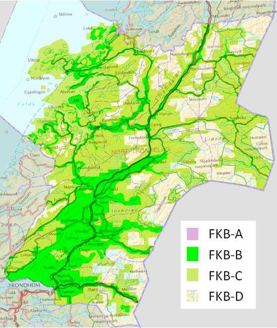 4.3 Basis geodata Basis geodata er data som en rekke brukere har behov for til mange ulike formål, blant annet til hovedkartserien for norskekysten, topografisk hovedkartserie for Norge (Norge 1:50