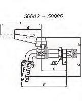 Gjenge NRF S-082-06 3/8 S-082-08 1/2 S-082-12 3/4 S-082-16