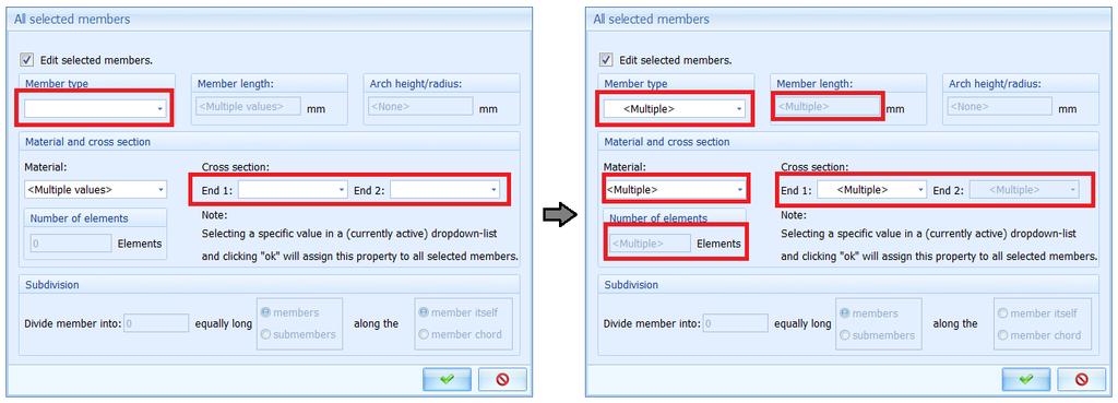 64 TILLEGG A. RELEASE NOTES - VERSJONSMERKNADER A.4.12 Endringer i member properties Endring Dialogboksen for member properties (egenskaper for members) fulgte ikke alltid dokumentasjonen, spesielt med hensyn til tverrsnittstyper.