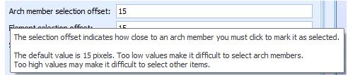 157: Etter endring: Selection radius (other items).