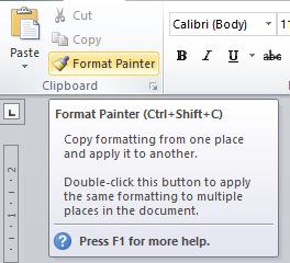 C.2. REVIDERTE TOOLTIPS 149 Formatering: Super tooltips i Microsoft Office Word Figuren nedenfor viser et typisk super tooltip i Word, som vi bør etterligne for å få mest mulig ut av