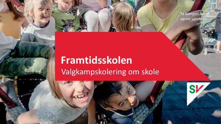 Hei, Presenter deg. Når vi spør SV-velgere hvilke saker som er viktigst for deres partivalg er skole en av de sakene som nevnes ofte. Særlig for SVs unge velgere er dette en viktig sak.