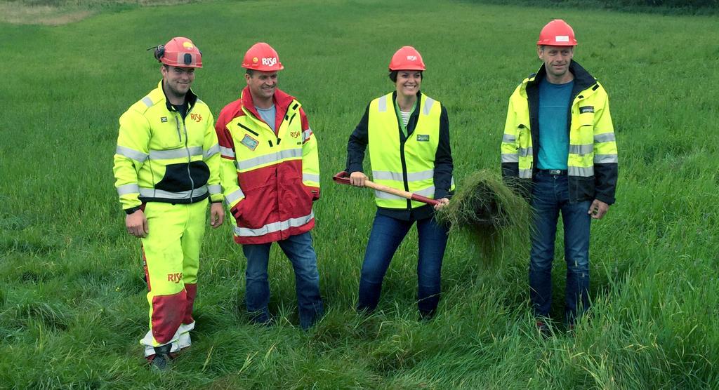 Første spadetak på Posten og Brings logistikksenter i Sandnes.