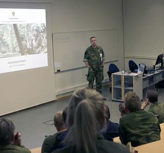 SIMULERER: E Over tre intense dager fikk lagførere, nestlagførere og troppssjefer i Østmarka heimevernsområde simulert en mengde ulike kampsituasjoner som gav god effekt 3 LEKSJONER: E Kursdeltakerne