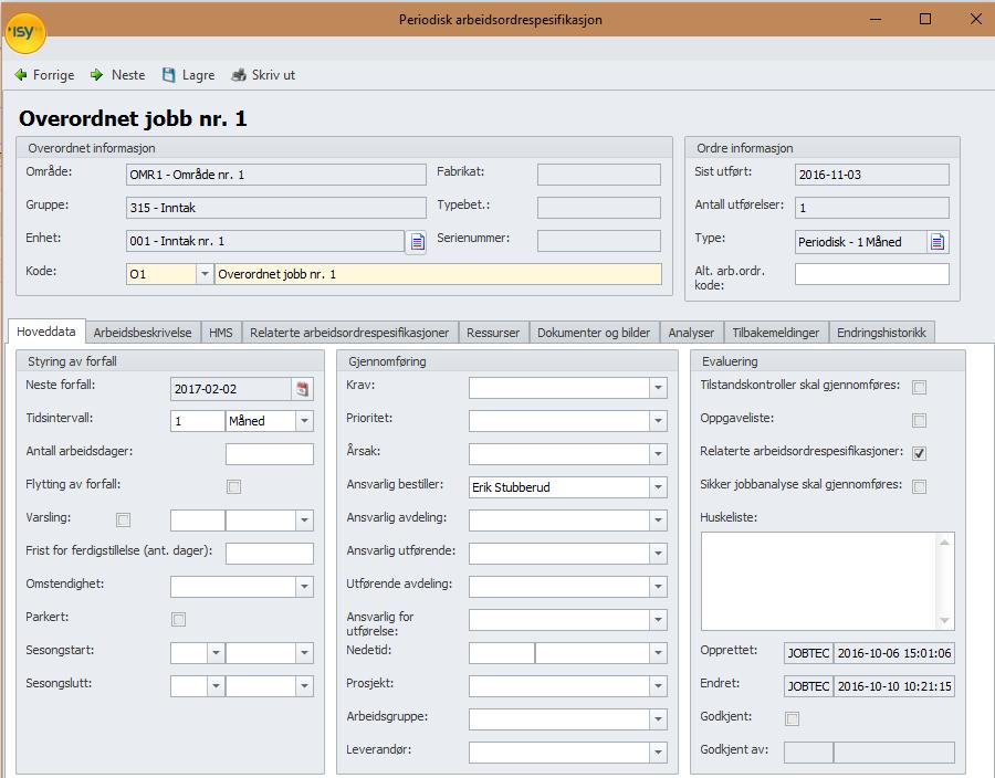 Relaterte arbeidsordre i ISY JobTech Vi anbefaler at du leser Release Notes 7 4 8 før du leser dette dokumentet.