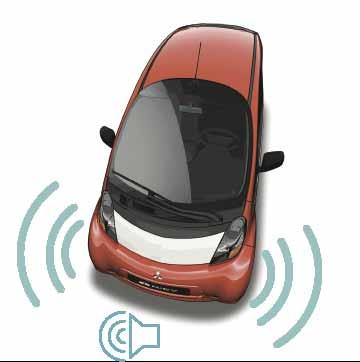 MiEV Fjernstyringssystem Med MiEV Fjernstyringssystem kan den fjernstyrte klimakontrollen* preaktiveres slik at bilen er god