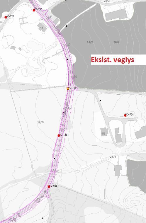 VOLDA KOMMUNE Teknisk sektor Dokument-dato: 15.03.2017 Dokument-type: Notat til eige bruk Ny bakketrasé, straum, fiber og oppstikk gatelys. Eksist.