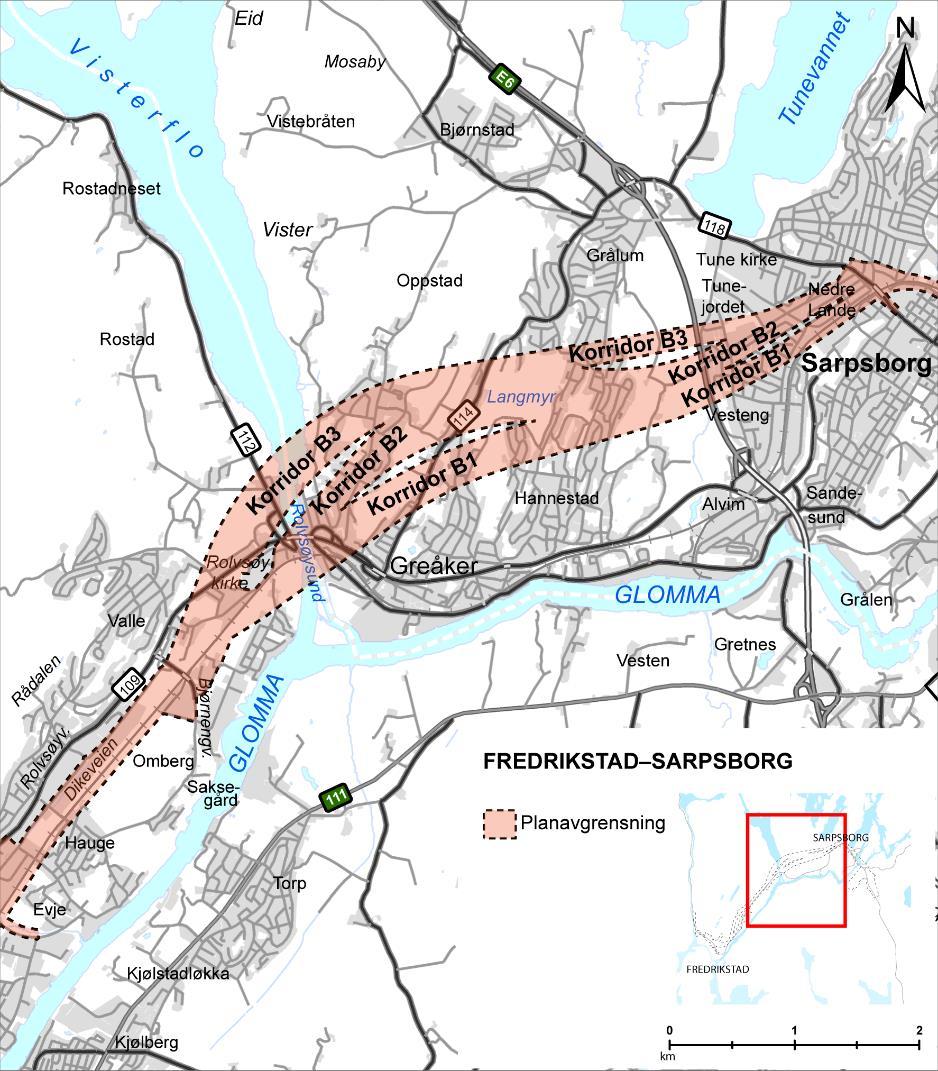 30 av 64 Eksisterende og framtidige jernbaneanlegg På Rolvsøy vil videre utvikling av Rolvsøy godsterminal og et eventuelt framtidig hensettingsanlegg kunne påvirke utforming av banen.