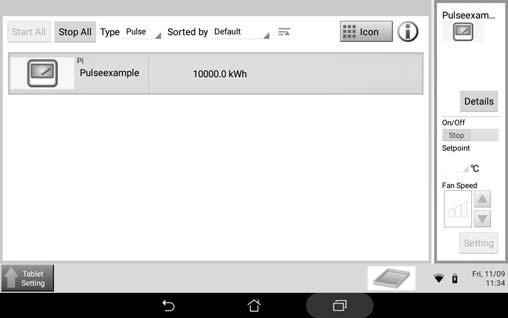 pulsmenge tilsvre 0,0 kwh. Klikk på Menyliste (Menu List) () >> Tjenesteinnstillinger (Servie Settings) () >> Tissone (Time Zone) (). Klikk på Enre (Moify) for å ngi effektforholet (stnr:,00).