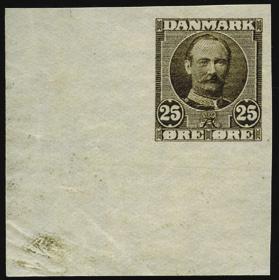 Obj.nr. Obj.nr. 2 Danmark - stempler diverse 2492 **/Br 56. Fr. VIII 20 øre. Side fra udstillingssamling med to postfriske blokke samt brev. Nederste blok med 4 I MARGINAL. Sjælden enhed. F 2493 57.