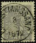 rettv. CHRISTIANSSUND 18.5. uten årstall. Prima tg./sentr. 250 F 5133 o 6. Renslig og pent fullstpl. BERGEN 24.2.1866, merkebilde sentr. ned. God tg. F 5134 o 6. Fullstpl. rettv. TJØMØ 23.12.