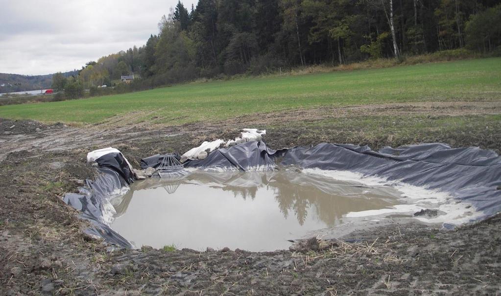 Kumdam - forsøksanlegg dam med tett membran