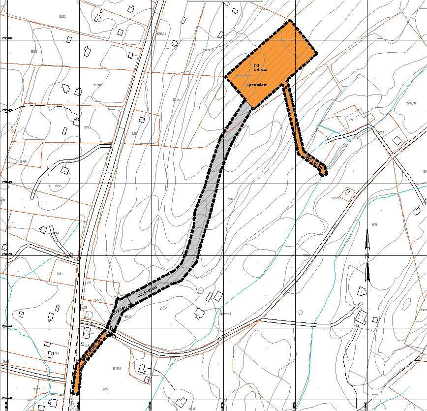 3 2. PLANENS HOVEDINNHOLD 2.1 Fysisk beliggenhet Planområdet Området som skal reguleres ligger på Gjerstadåsen ved tettstedet Ballstad. 2.1 Eksisterende forhold Planområdet er i dag uregulert.