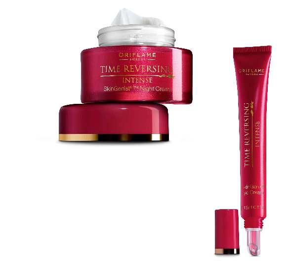 Time Reversing Intense SkinGenist II Night Cream 50ml. 24188 599,- 419,- 26 P I FOKUS Skånsom nattbehandling for moden hud Utfyllende og revitaliserende øyekrem FÅ UNGDOMMELIG HUD IGJEN PÅ 4 UKER!