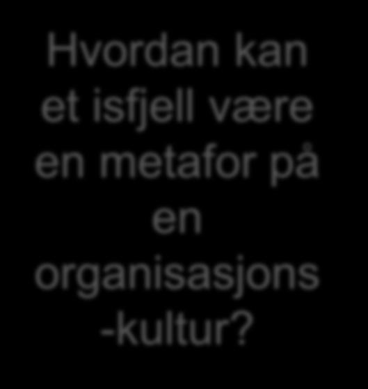 Hvordan kan et isfjell være en