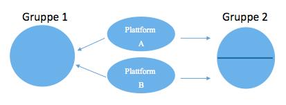 25 av markedet er tilknyttet de ulike plattformene. Armstrong (2005), skiller mellom singleeller multihoming, som avhenger av aktørenes bruk av antall konkurrerende plattformer.
