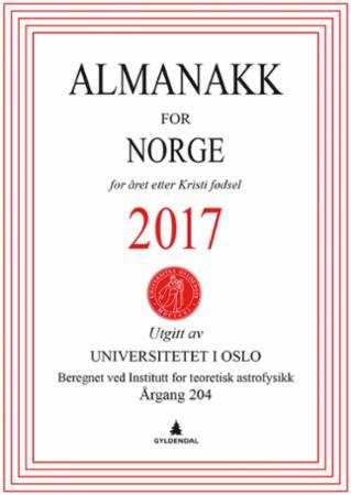 2 i læreboka Deterministiske fenomener Almanakk for Norge viser: når det