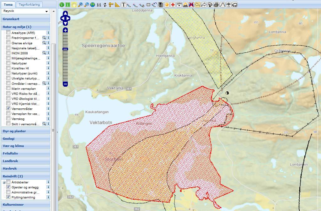 vil kunne forringe naturkvalitetene sør i reservatet, samt i delområde 5 (vedlegg 8).