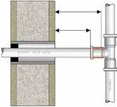 39 - Minimumsavstander og plassbehov D 100 mm E D TABELL 16: MINSTE MONTERINGSMÅL I mm FOR 42-108 mm Bilde 41 A B RØR ø A B C 42 x 1,5 150 150 110 54 x 1,5 150 150 110 C 76,1 x 2