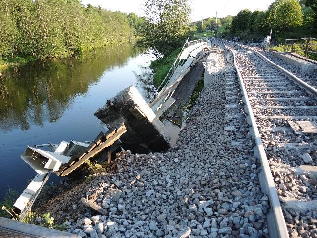 Statens havarikommisjon for transport Side 9 Figur 4: Bro ved innkjør Bøn. Foto: SHT Figur 5: Hjul løsnet fra vogn. Foto: SHT Tabell 2: Vognrekkefølge og skader Nr. Individnr.