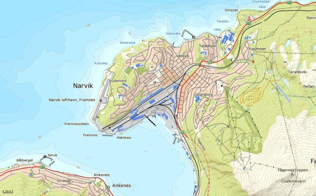 FAKTADEL 1. Innledning Narvikgården AS planlegger oppgradering av en eksisterende tunnel inne på LKAB s område ved Demag i Narvik kommune.