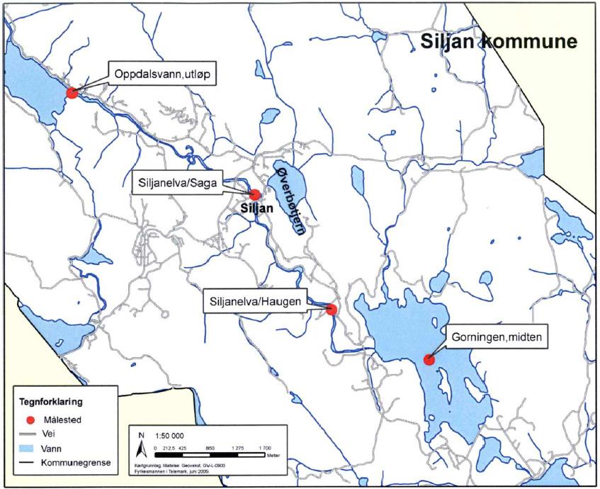 3.14 Siljan I Siljan er det 4 lokaliteter som er prøvetatt etter 1996.